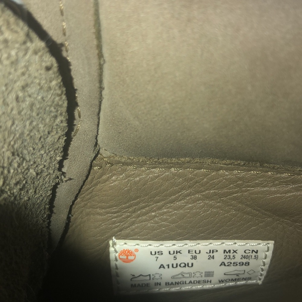 SOLD dusty olive Timberlands - Picture 7 of 7